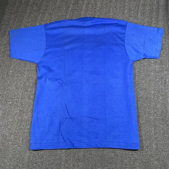 VTG T Shirt Screen Stars Reno L Blue Gold Foil Eagle Single Stitch Robert Walton - Picture 12 of 13